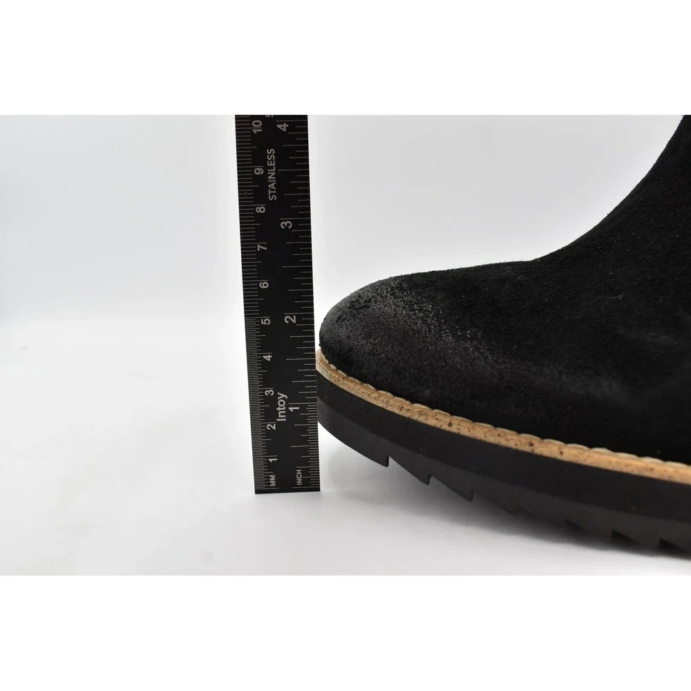 Sofft Women Size 11 Emeree Black Distressed Suede Wedge Waterproof Chelsea Boots